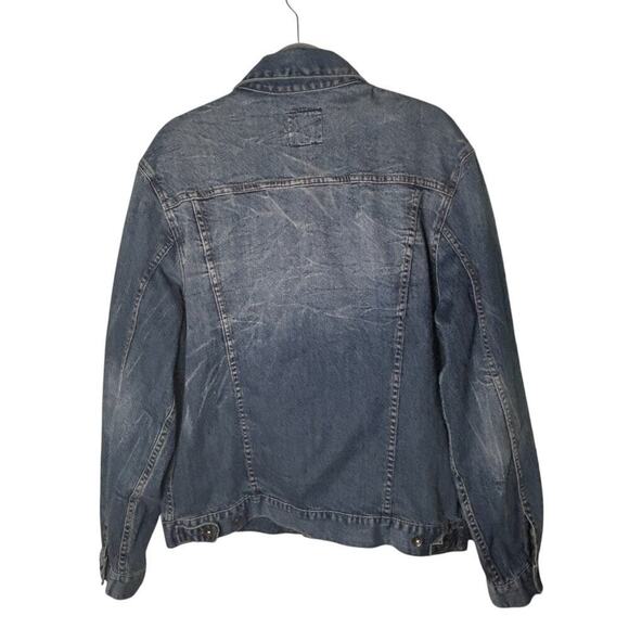 Lucky Brand Men's Denim Trucker Jacket Medium Wash Size XL - Picture 3 of 8